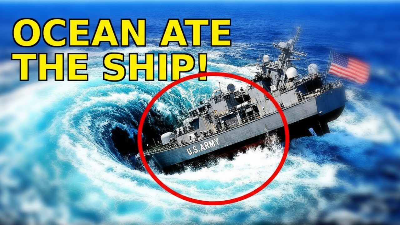 GIANT Army Ship Swallowed by Massive Ocean Vortex | Real Maritime Disaster & Coast Guard Rescue