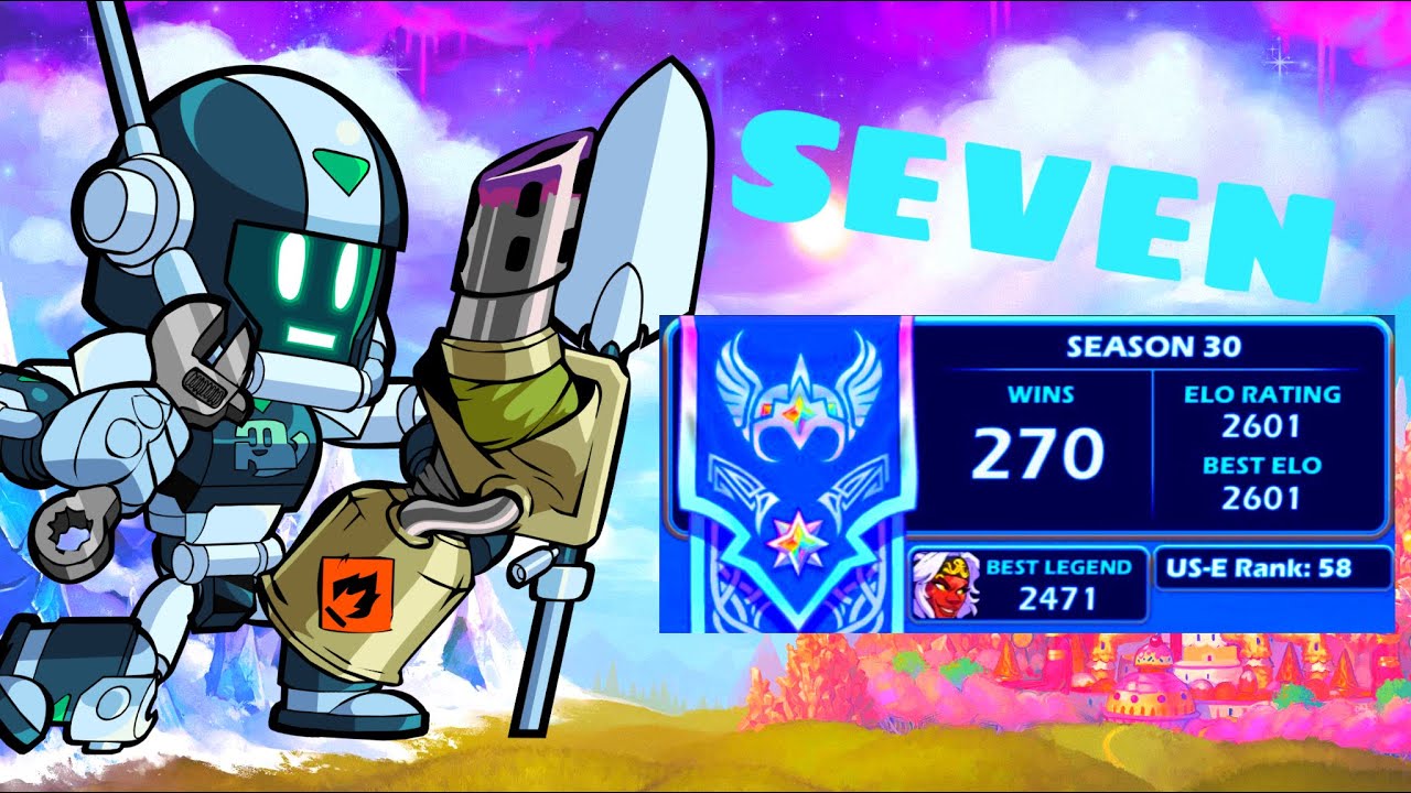 Hitting 2600 ELO and Trying To Play SEVEN | Brawlhalla Valhallan Ranked 1v1