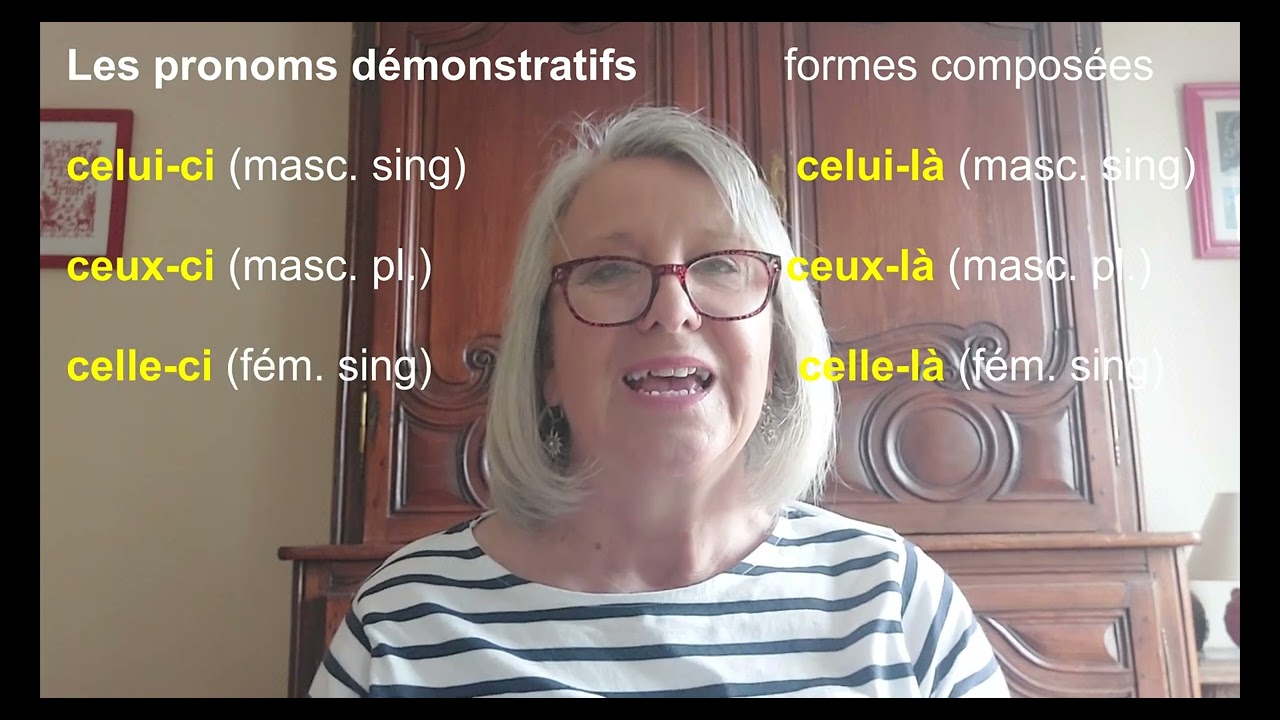 LES ADJECTIFS ET PRONOMS DEMONSTRATIFS