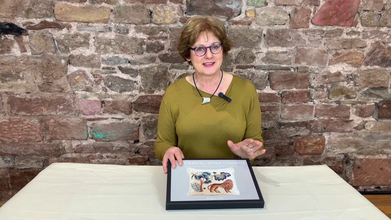 Sunday Antique Crewel Work Collection Video #38   The Wemyss Lion design