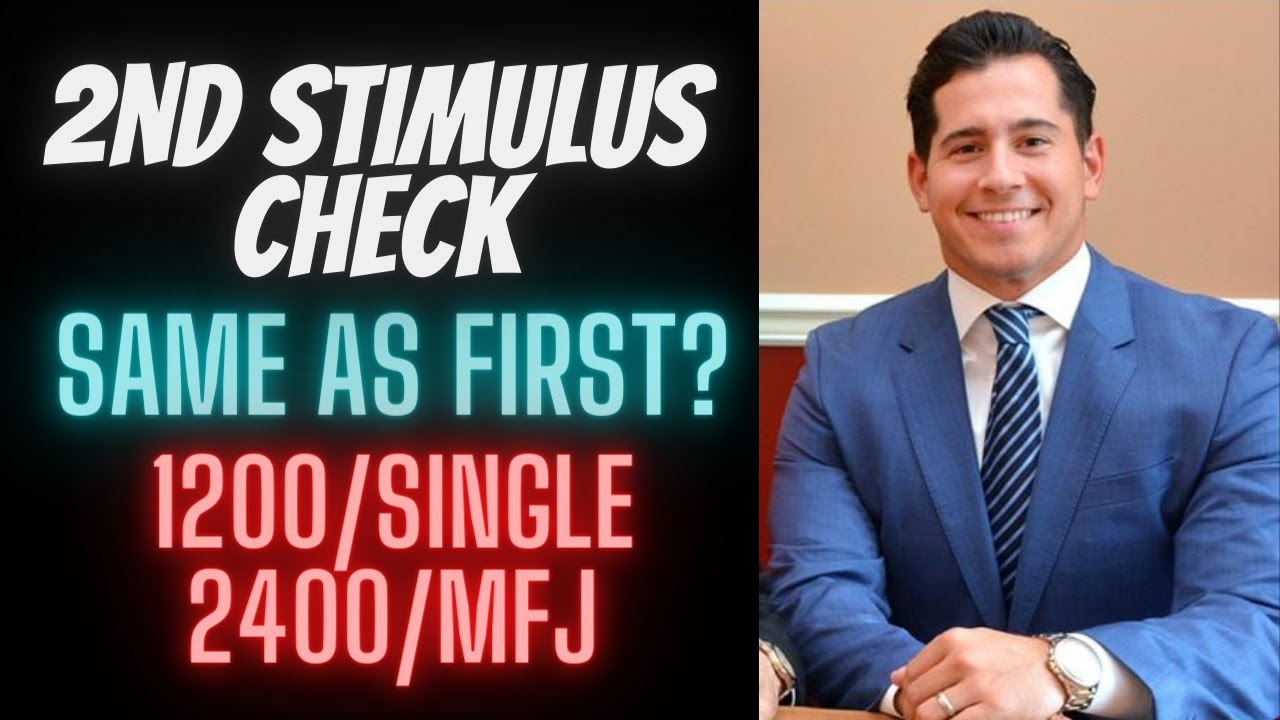 Stimulus Check Update - 2nd Stimulus Check $1200 Single / $2400 Married Filing Jointly?