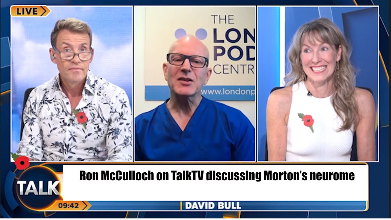Ron McCulloch and Dr Renee Join Dr David Bull on Sunday Surgery, TalkTV to Discuss Morton’s Neuroma