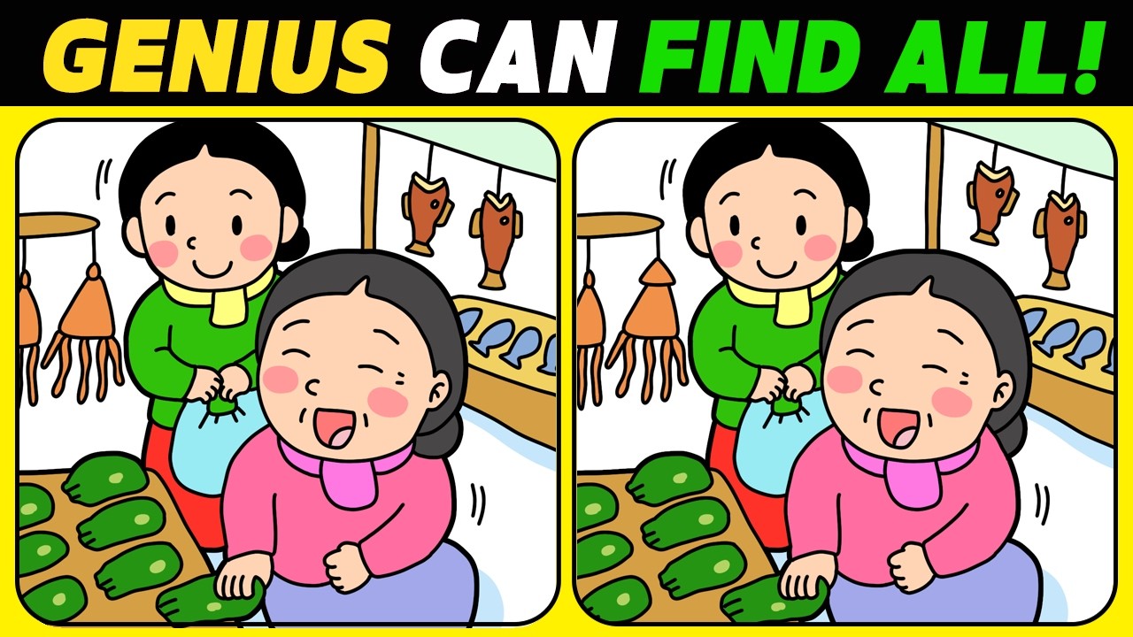【Spot the difference】Are you a genius? Only 1% can solve this!【 Find the difference 】 No.1285