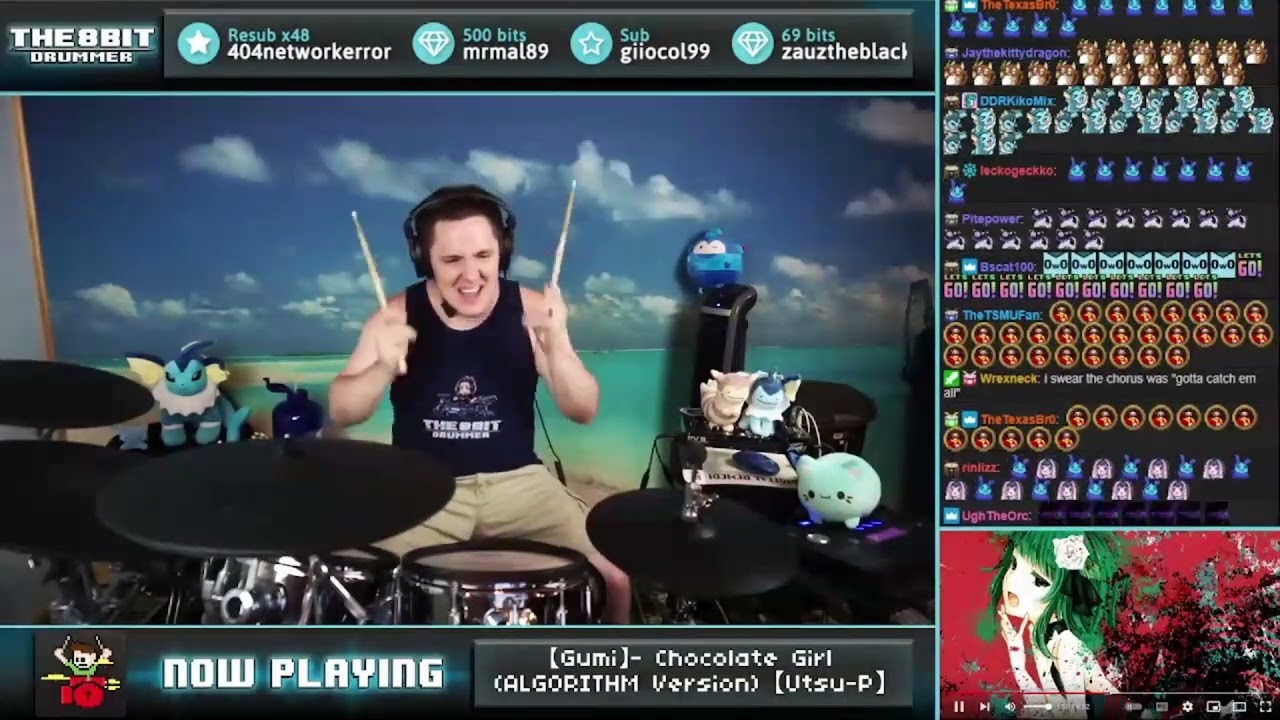 The8BitDrummer plays  鬱P/Utsu-P - チョコレイト・オンナノコ / Chocolate Girl (ALGORITHM version) feat. GUMI