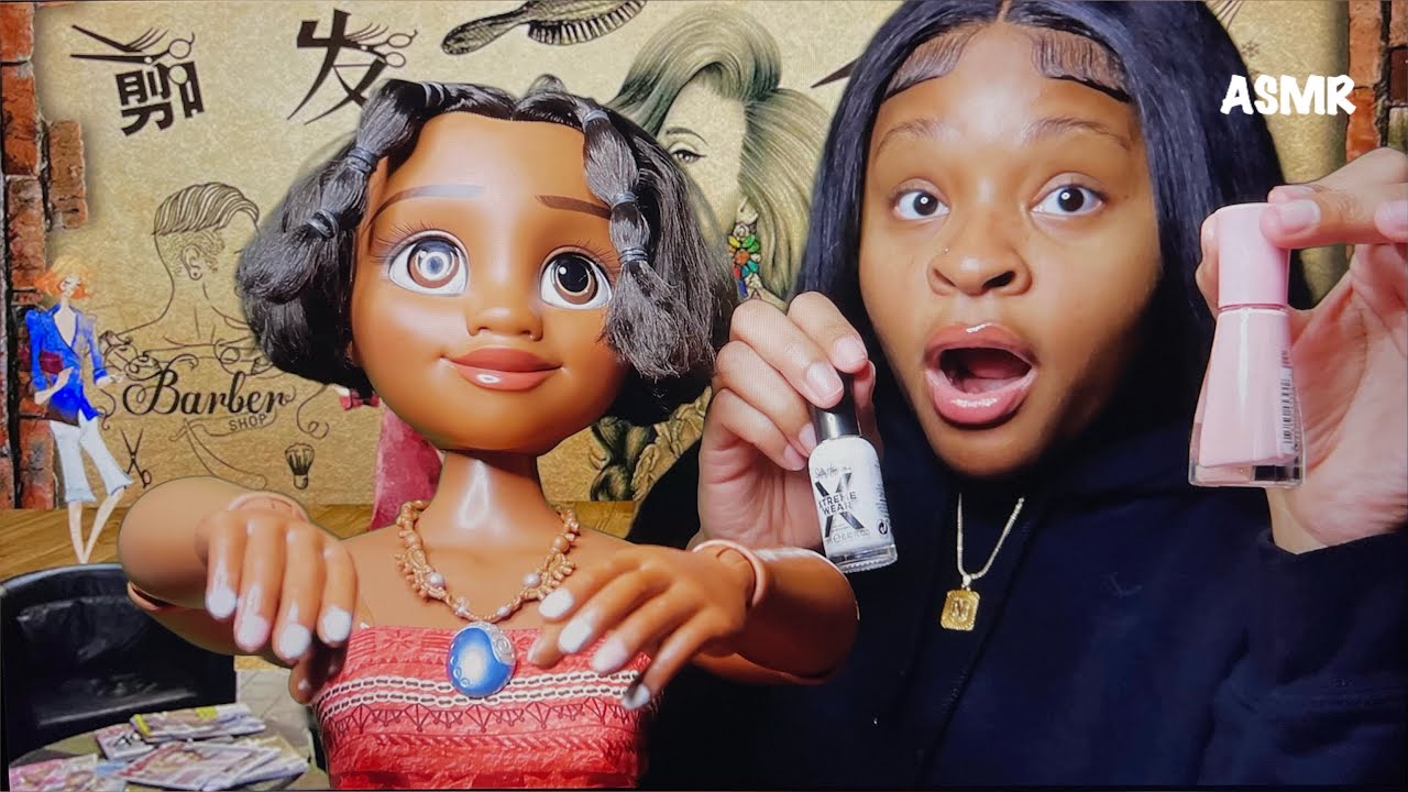 ASMR | Ghetto Nail Salon Role Play W/ Gum Chewing! 💅🏽