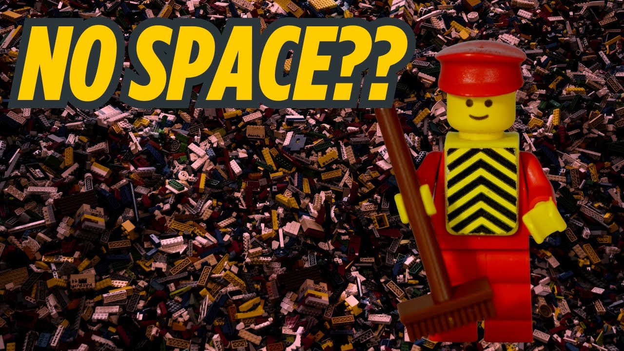 Как хранить конструктор Lego на полке в вашем городке.