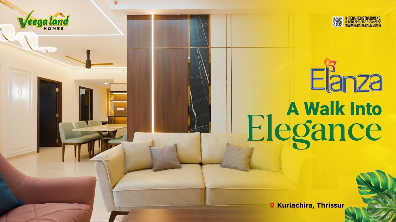 Inside Veegaland Elanza, Thrissur: Model Flat Tour & Amenities