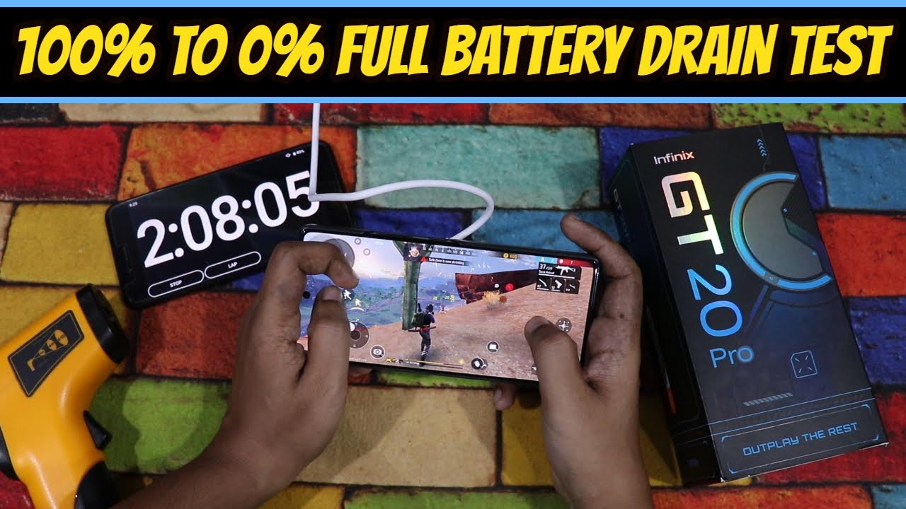 Infinix GT 20 Pro 100% to 0% Full Battery Drain Test | Infinix GT 20 Pro 5G battery life 🤯