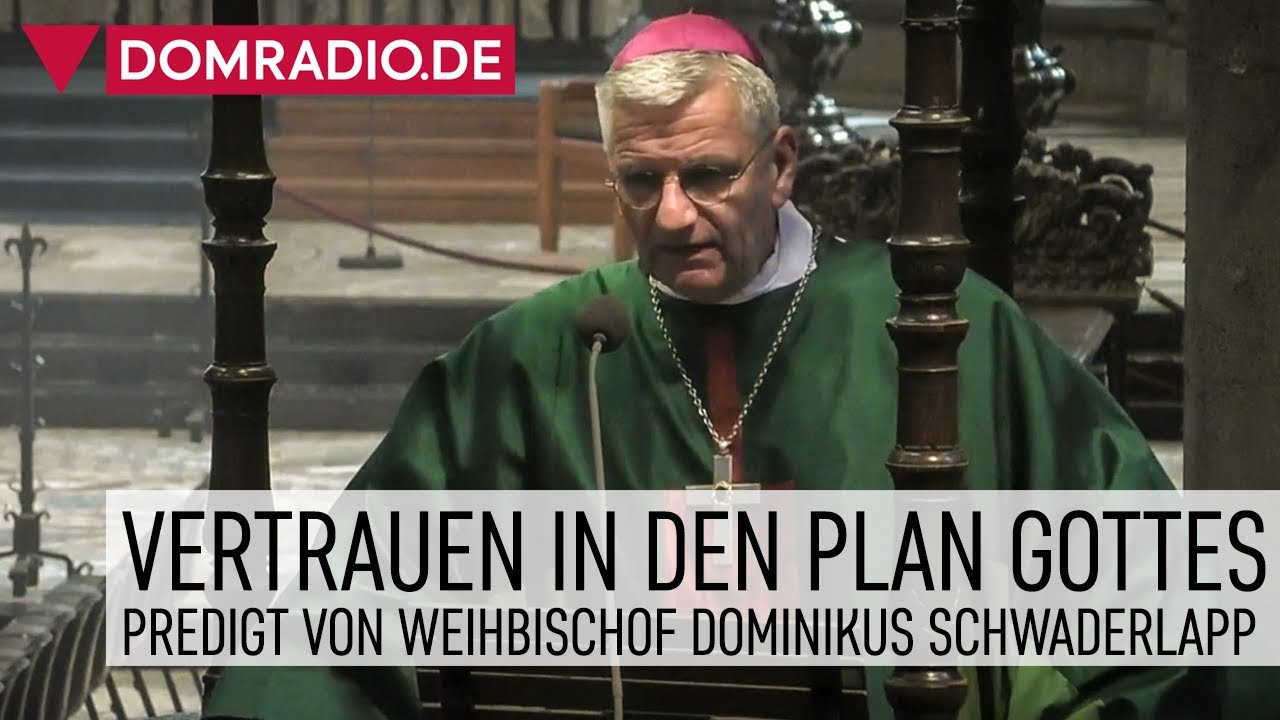 Vertrauen in den Plan Gottes – Predigt von Weihbischof Dominikus Schwaderlapp im Kölner Dom