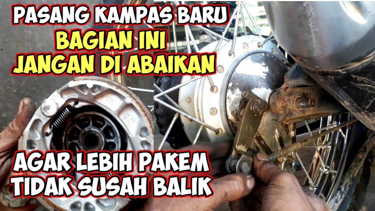 ganti kampas rem || honda revo absolut, supra, karisma,