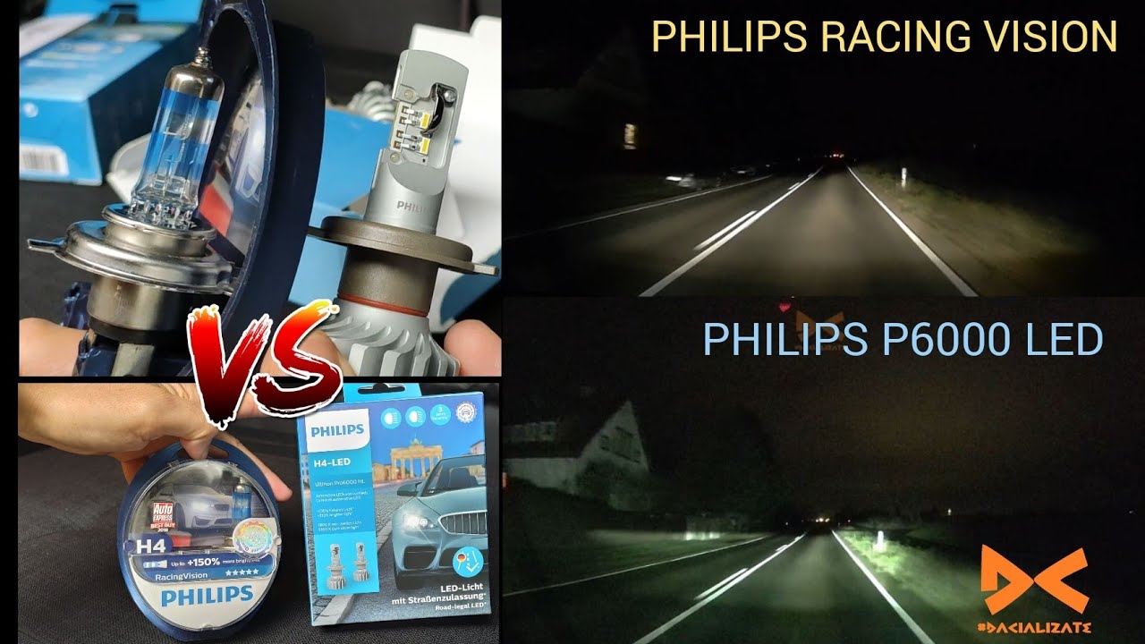 Philips Ultinon Pro6000 LED H4 Vs Philips Racing Vision H4