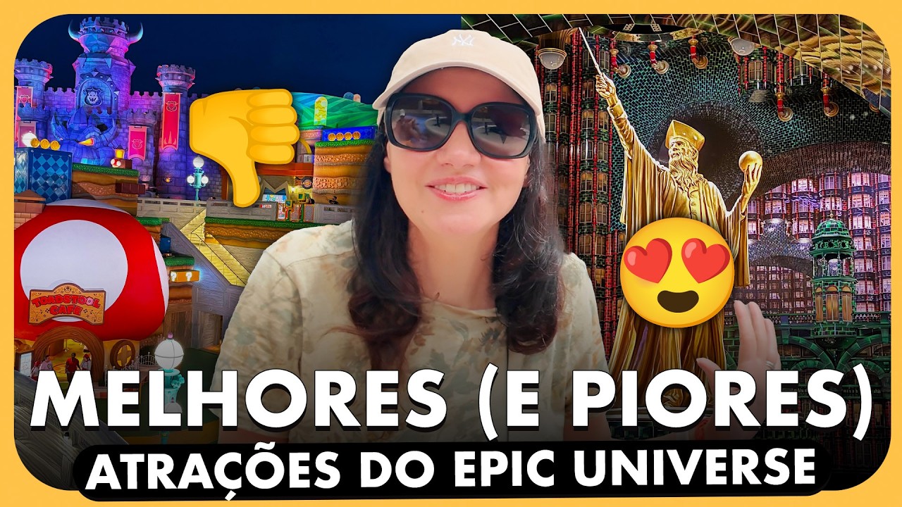 MELHORES E PIORES ATRA&Ccedil;&Otilde;ES DO EPIC UNIVERSE! RANKING DE TODAS AS ATRA&Ccedil;&Otilde;ES DO NOVO PARQUE