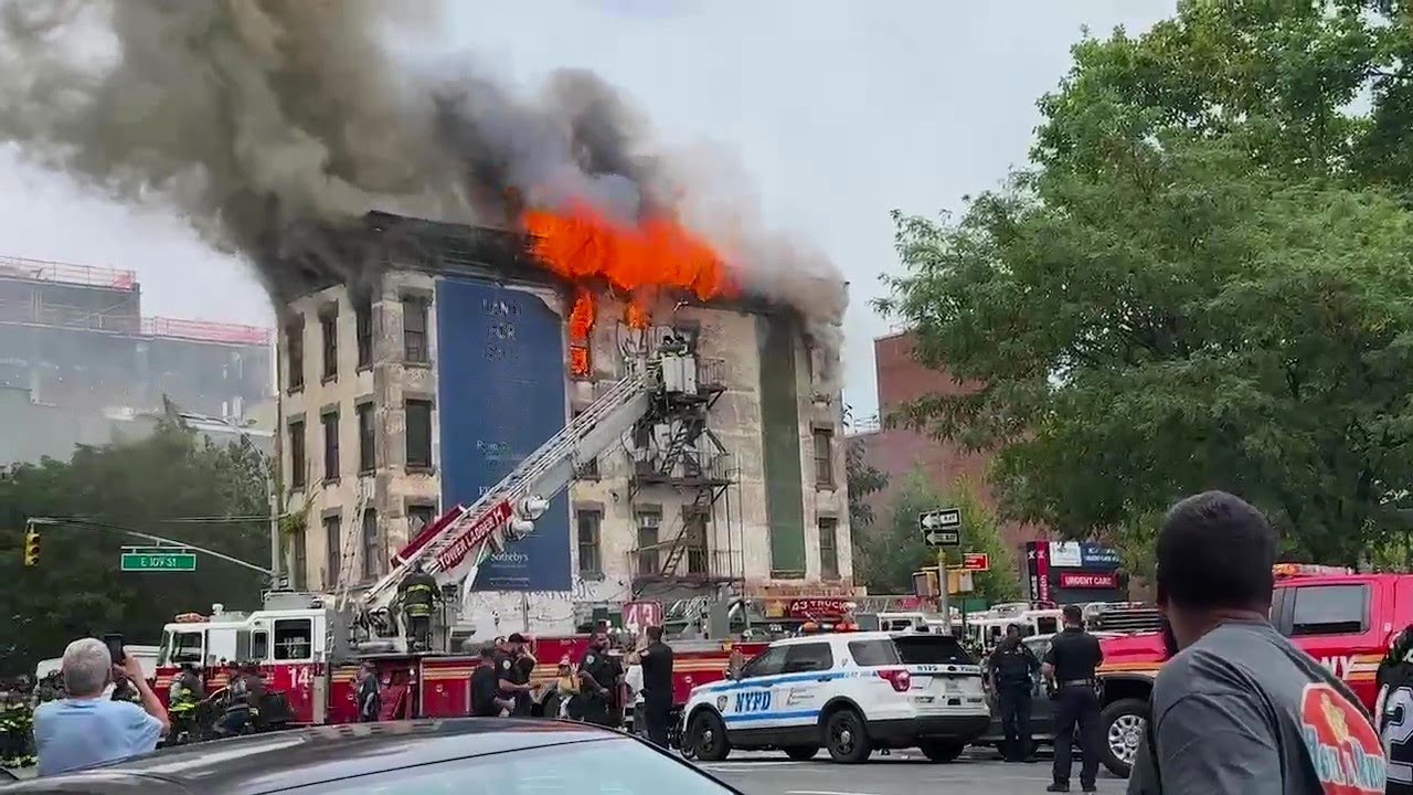 FDNY - Early Arrival + Audio  - Manhattan 2nd Alarm Box 1309 - Heavy Fire in A Vacant - 7/20/24