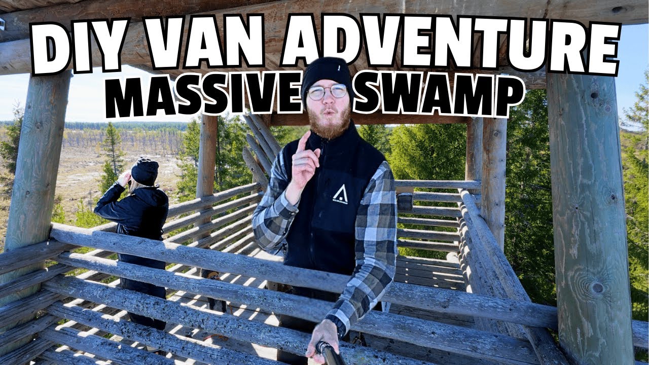 2 DAY Van Adventure to a MASSIVE swamp (DIY Micro Camper, Reindeer, Finnish Flamingos)