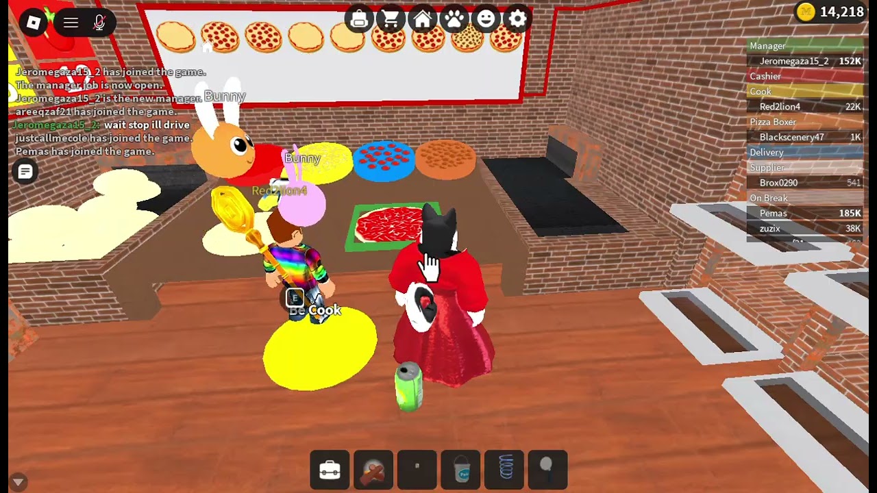 Roblox : Work at the Pizza Place