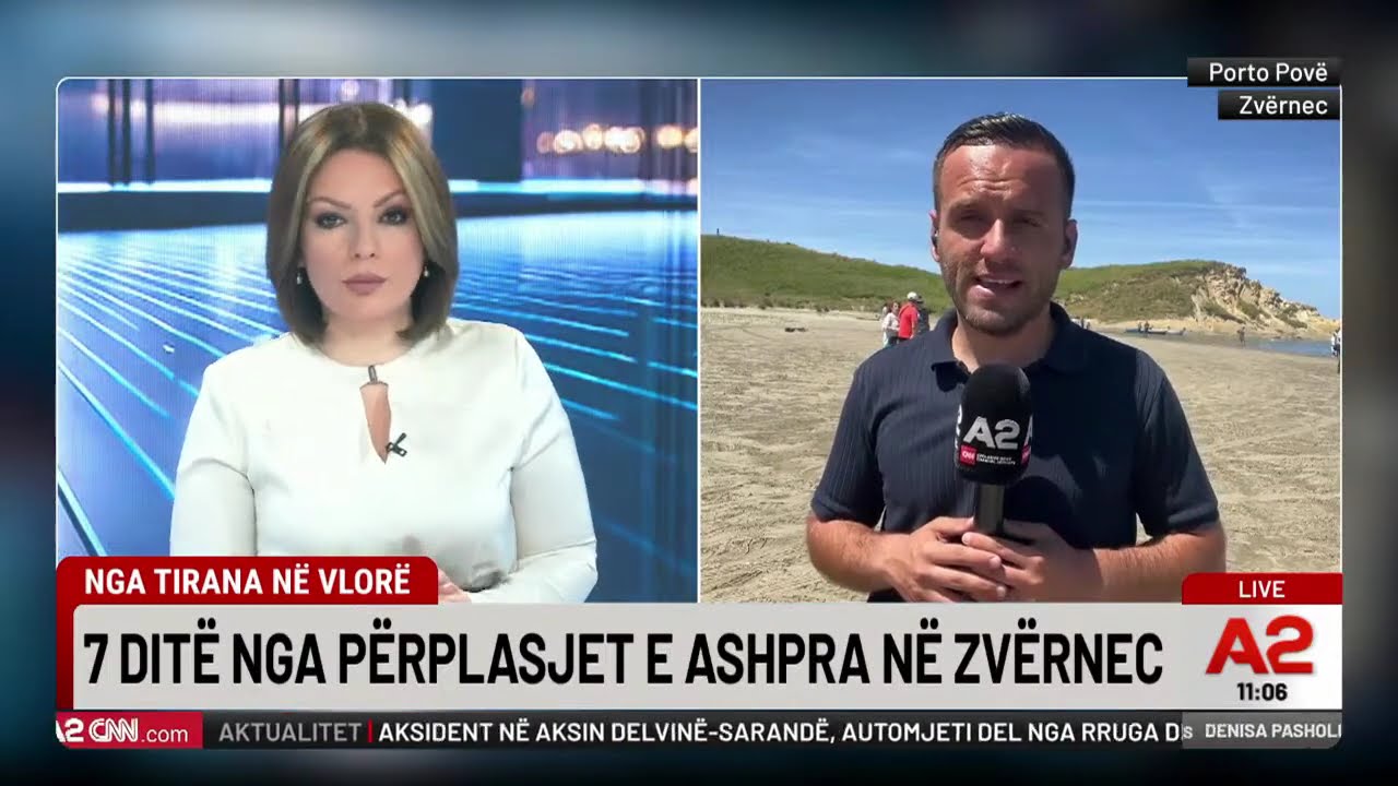 Protesta kund&euml;r projektit n&euml; Zv&euml;rnec zhvendoset n&euml; Vlor&euml;, gazetari i A2CNN raporton nga terreni