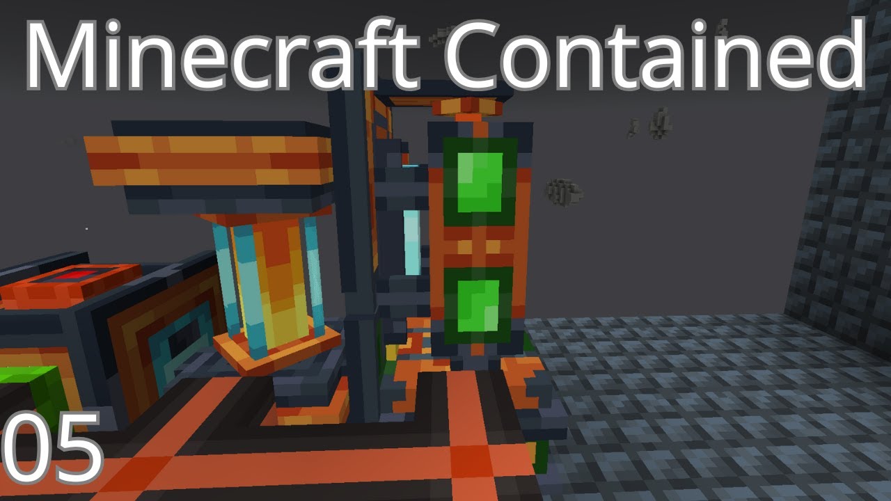 Minecraft Contained - ep: 05 - Consegui uma fornalha melhor e criei raw Bioplymer de Oritech