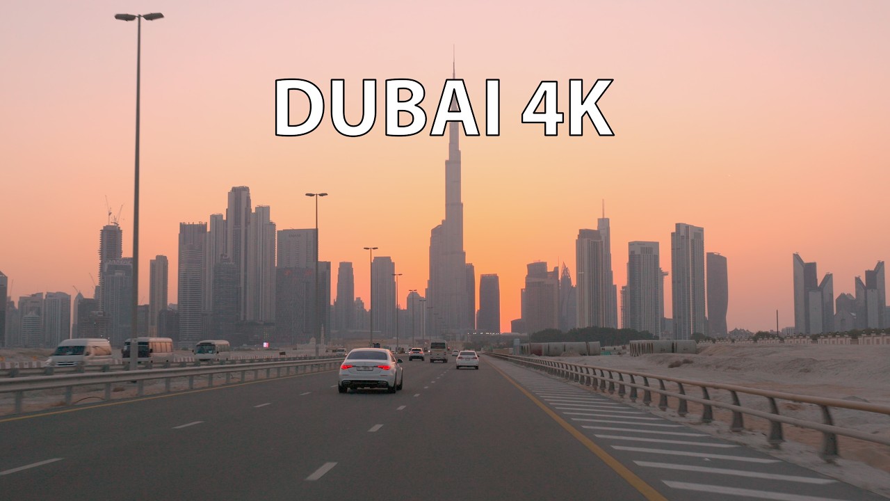 Dubai 4K HDR - Sunset Drive