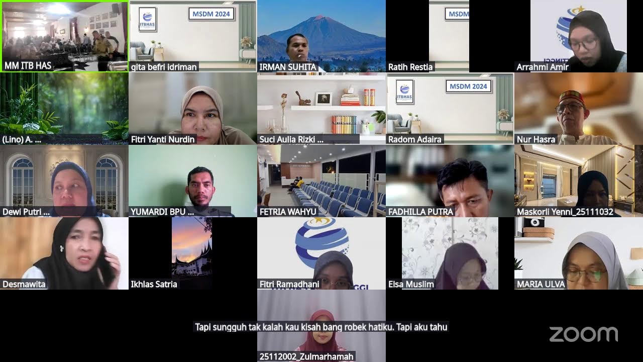 Guest Lecture MM ITB HAS : Grid & Growth Mindset : Prof. Dr. Henmaidi, S.T., M.Eng., Sc.