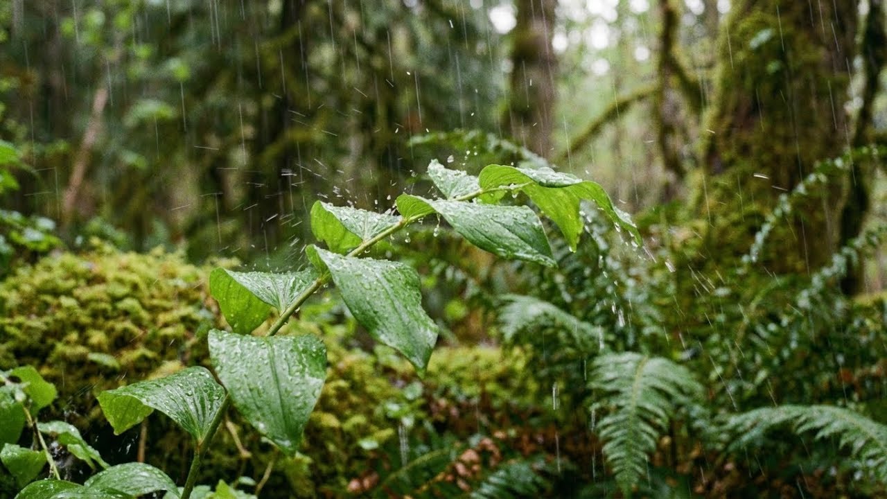 Natural Rain Sounds – Heavy Window Rain for Meditation, Study, Deep Sleep