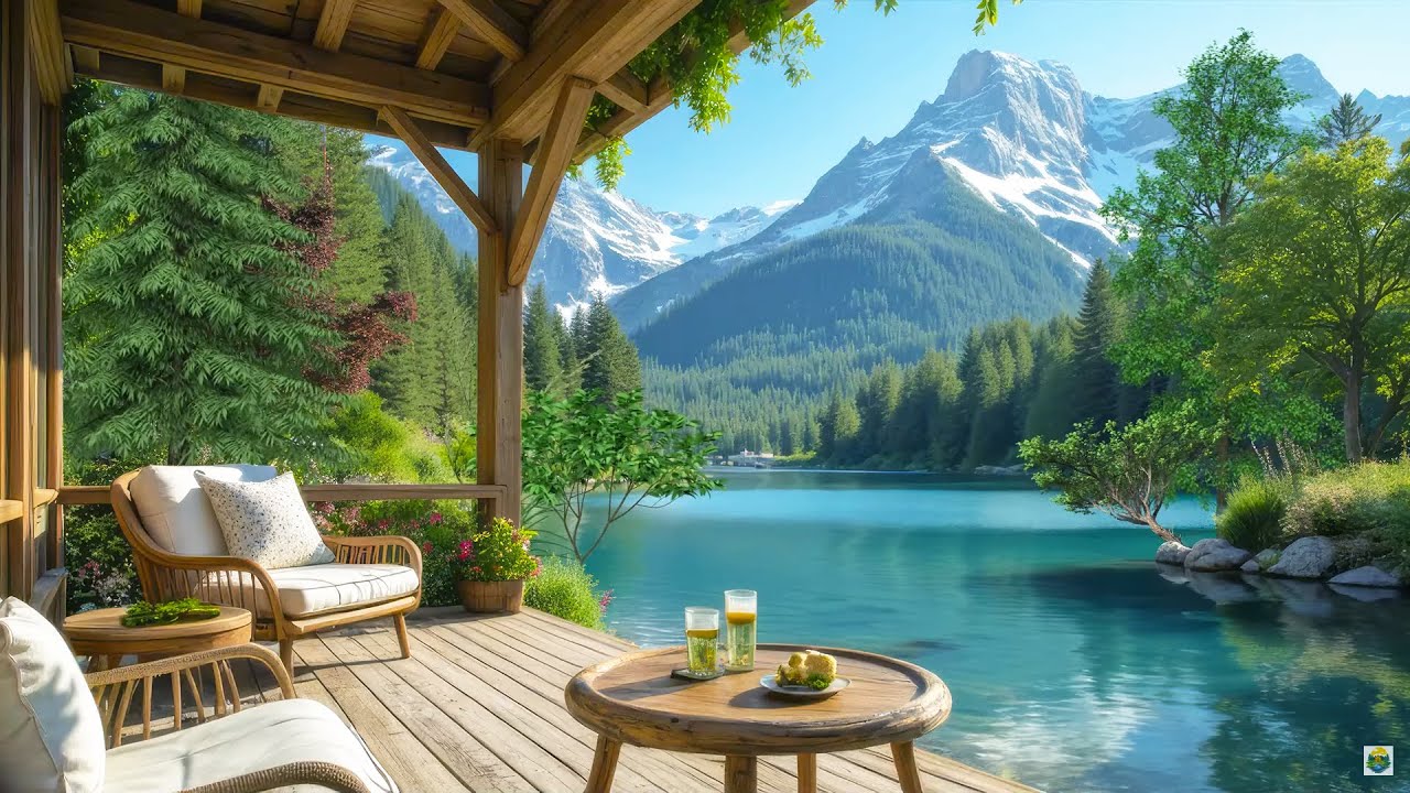 Porch View Over a Tranquil Mountain Lake &ndash; Calming Piano Music for Sleep, Relaxation & Healing 🏞️🌿
