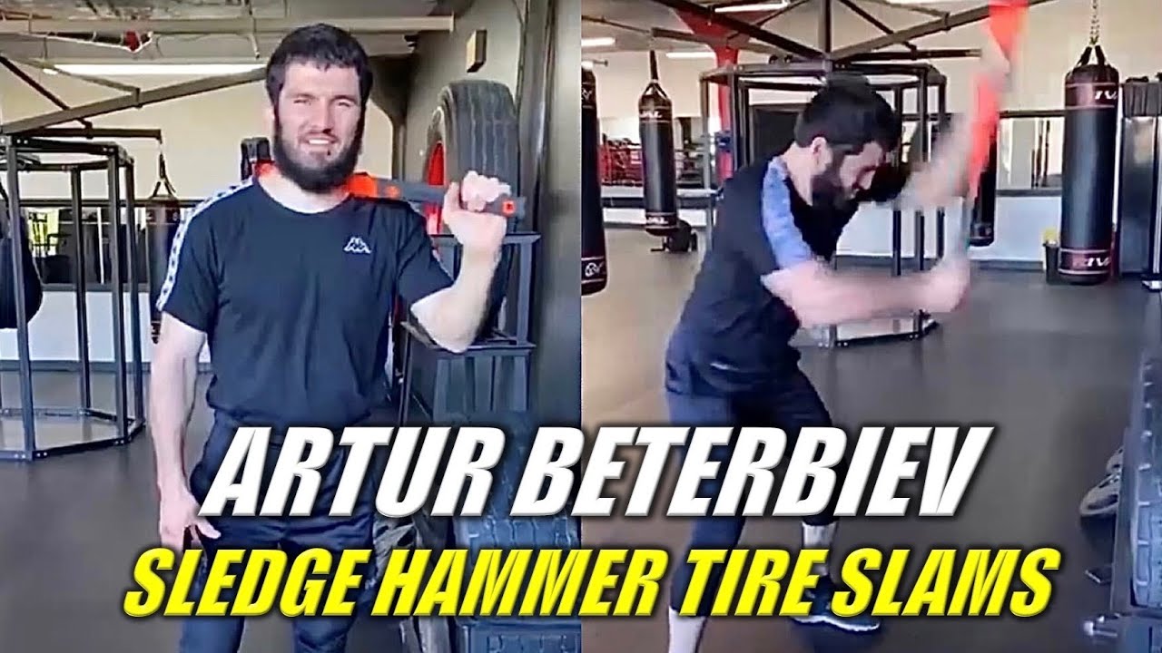 Artur Beterbiev Sledge Hammer Tire Slam Workout