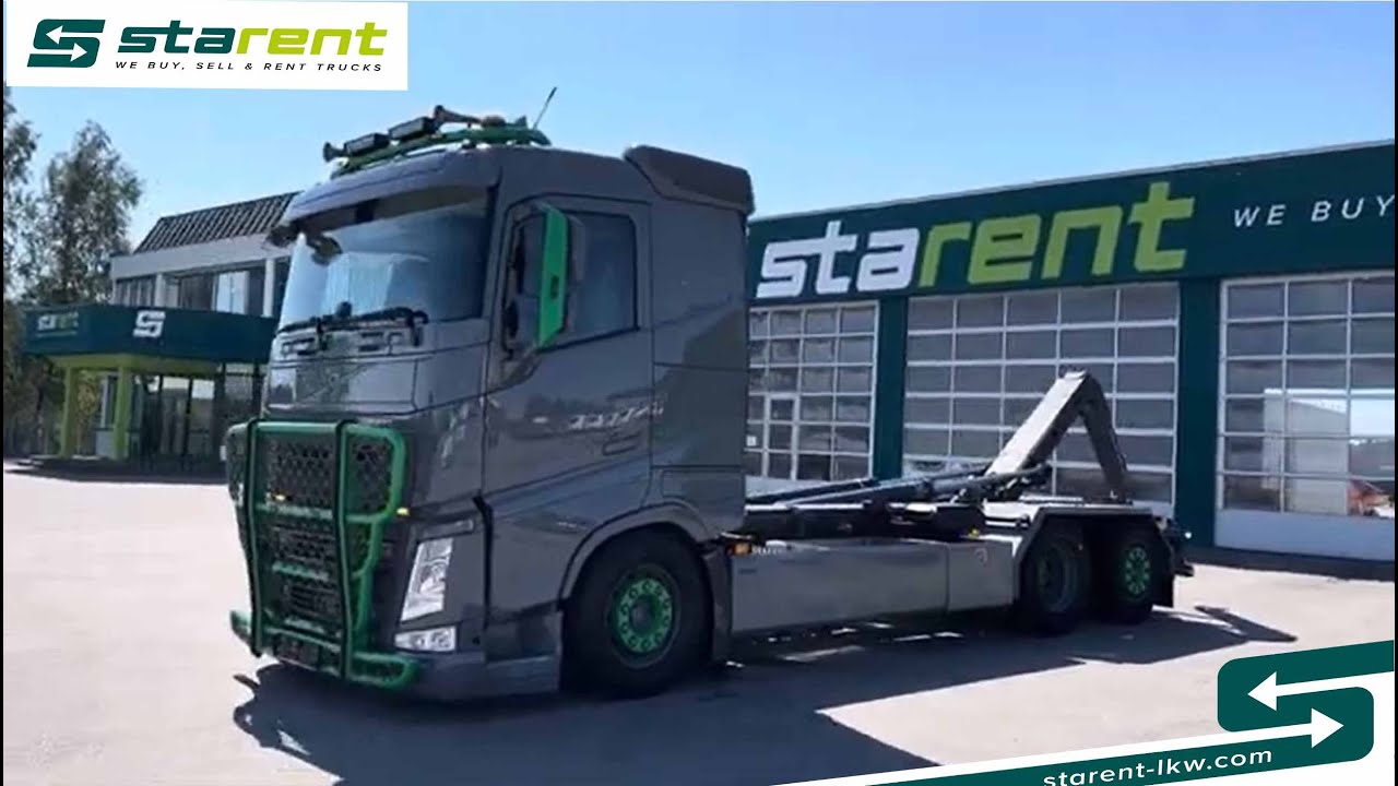 verkauft - VOLVO FH500 Meiller Abrollkipper, Lenkachse, Navi, SZM23127, www.starent-lkw.com