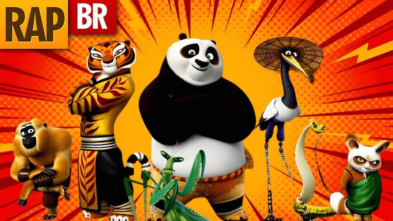 RAP DOS CINCO FURIOSSOS ►KUNG FU PANDA ◄ - MESTRES DA CHINA-  RAP TRIBUTO GODSPED 37♫
