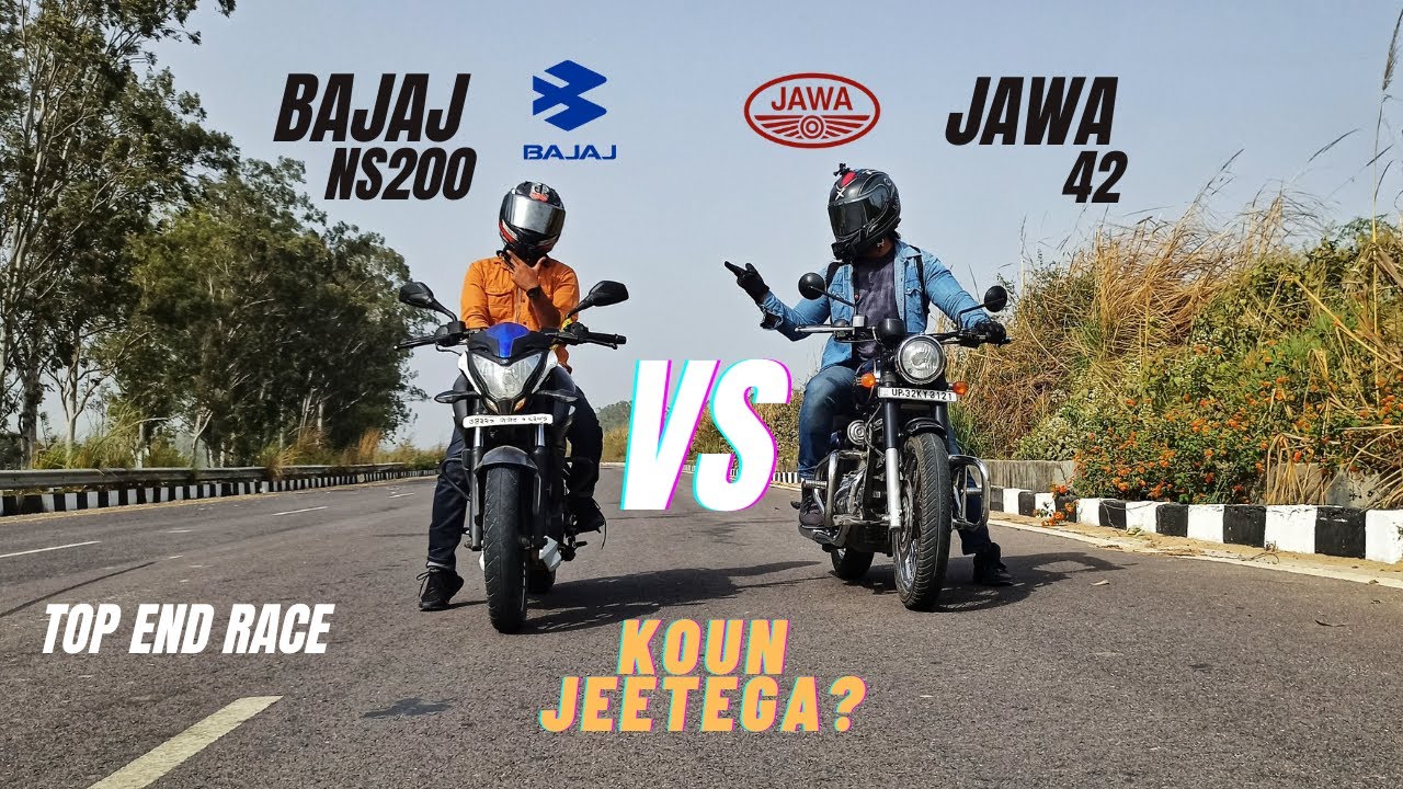 Jawa 42 Vs Bajaj Pulsar NS200 Top End Race | Kisme kitna hai Dum? | Ksc Vlogs