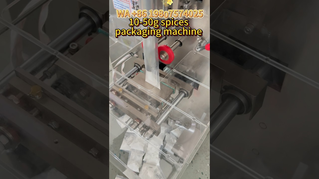 10-50g spices powder sachet filling sealing machine #machine #pack