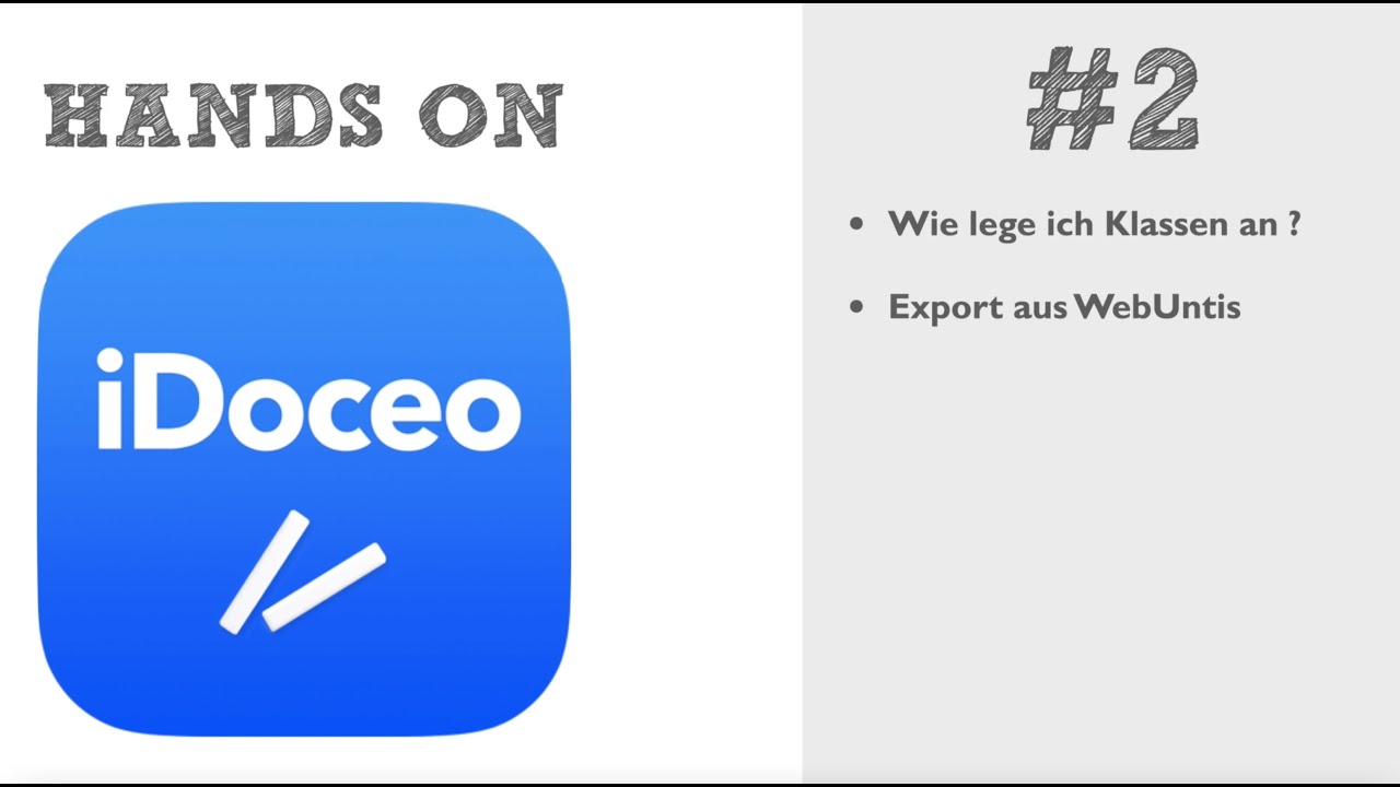 Hands on iDoceo #2 Klassen anlegen CSV import