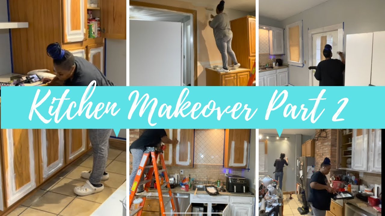 DIY KITCHEN MAKEOVER PART 2 / PAINTING CABINETS / ANSWERING COMMENTS / CAR ACCIDENT / SHYVONNE