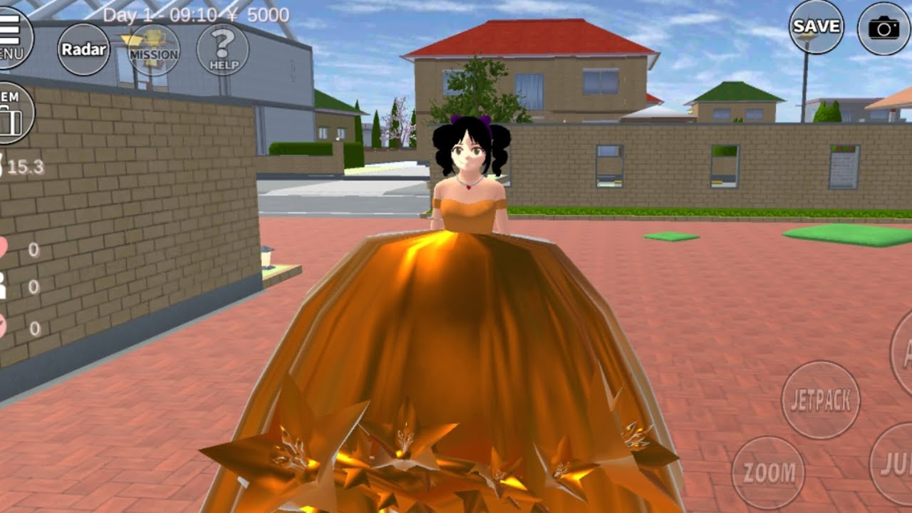 New Shiny Orange Dress Tutorial | Sakura School Simulator