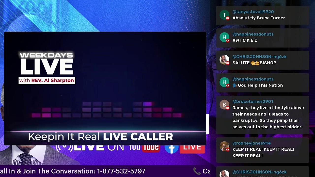 Weekdays Live with Rev. Al Sharpton | Keepin It Real Radio Show