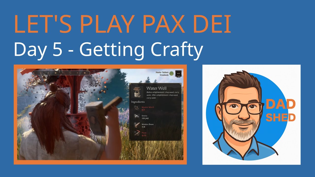 Let's Play Pax Dei - Day 5 - Getting Crafty