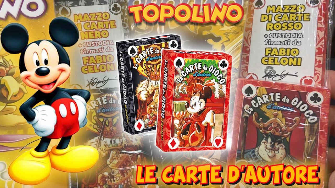 Le CARTE da GIOCO d'AUTORE! ♠️♥️♣️♦️ GADGET TOPOLINO 2021 | Speciale Edicola