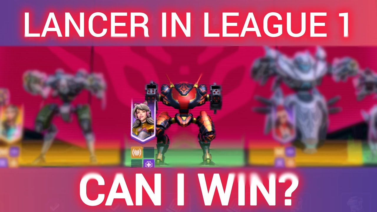 Can I win using Lancer in league 1| Hanger Showdown | Mech Arena 