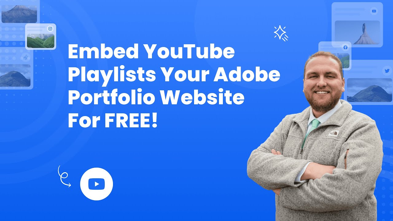 How to embed YouTube playlists (Multiple playlists) on Adobe Portfolio for FREE? #embed #adobe#free