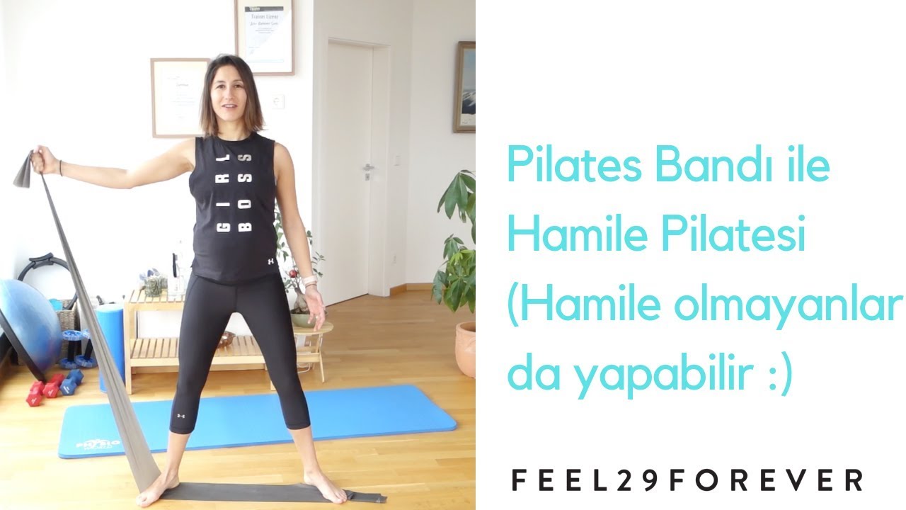 Pilates Bandı ile Hamile Pilatesi - Birinci ve Ikinci Trimester (Hamile olmayanlar da yapabilir)