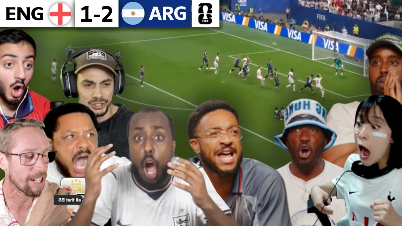 ARGENTINA HATERS MELTDOWN 😡 ENGLAND FANS GUTTED, After LATE 2-1 World Cup HEARTBREAK!
