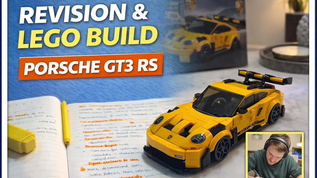 Productive Evening: SMSTS Revision & LEGO Porsche GT3 RS Build