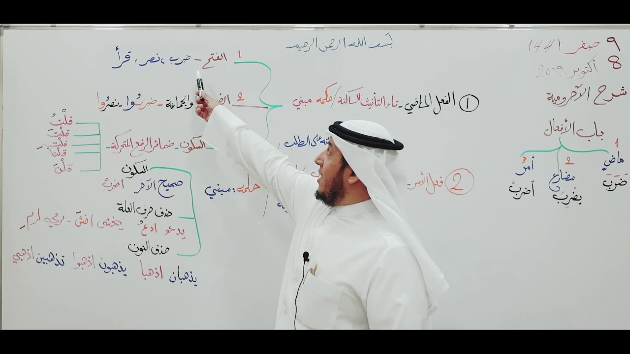 الأجرومية ( باب الأفعال - الماضي - الأمر ) 6