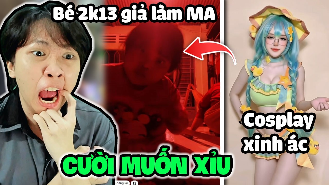 VinhMC XEM TIKTOK VN BÉ 2K13 TẬP GIẢ LÀM MA NHƯNG CẢ TIKTOK KHÔNG AI SỢ 🤣 VÀ MÀN COSPLAY XINH ÁC