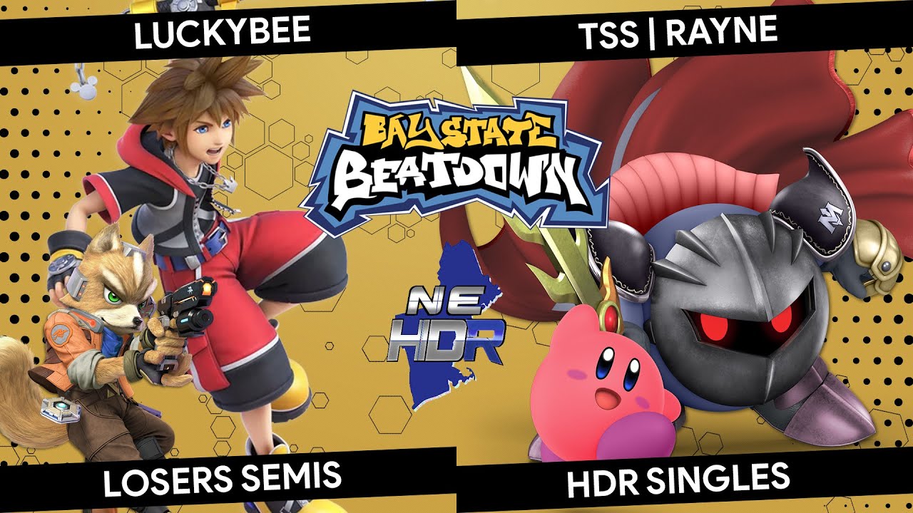 Bay State Beatdown 117 HDR: LuckyBee (Fox, Sora) vs. TSS | Rayne (Meta Knight, Kirby) - Losers Semis