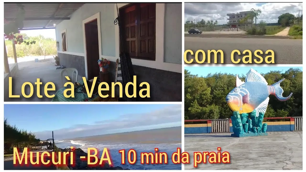 CHÁCARA à VENDA com casa  10 minutos da praia,  Mucuri BA R$65 mil