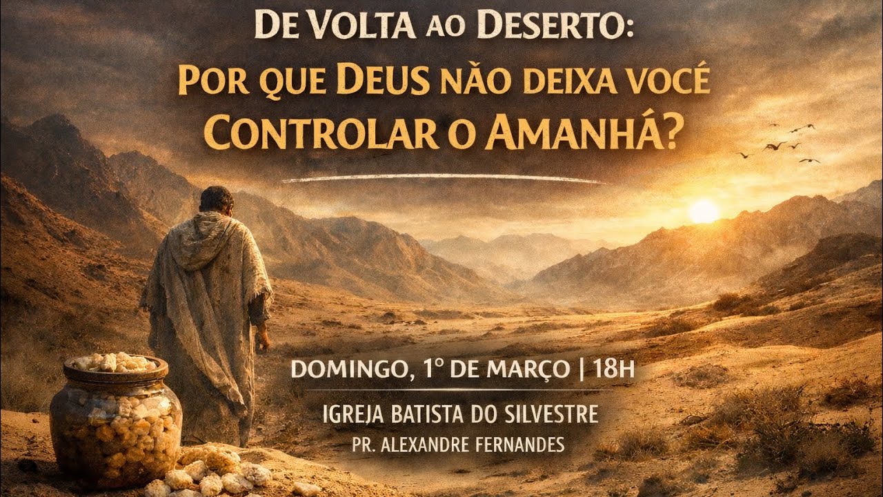 (Podcast) De Volta ao Deserto: Por que Deus não deixa você Controlar o Amanhã?