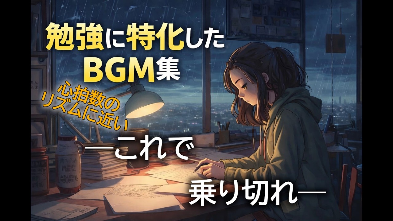 【勉強専用BGM】 勉強に特化したBGM集　【勉強用/作業用/lofi】