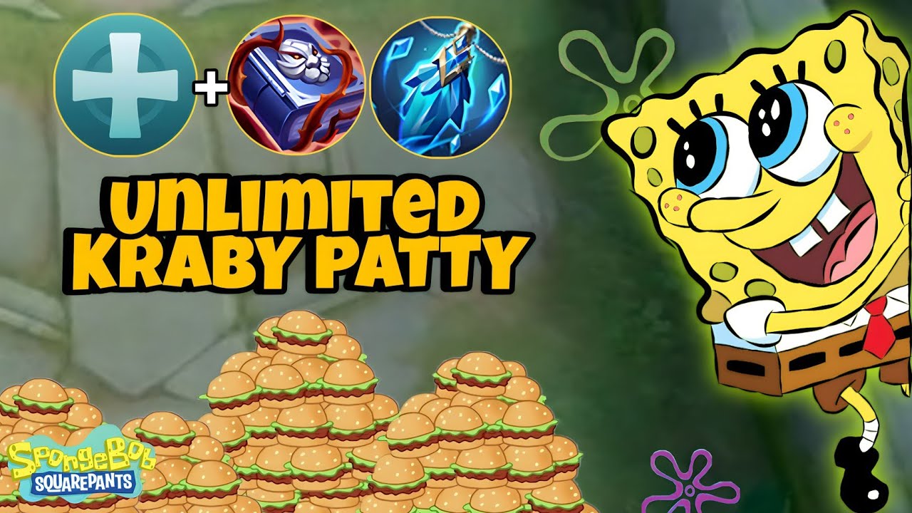 UNLIMITED KRABY PATTY‼️BUILD NGESELIN SEMUA SKILL NO COOLDOWN MUSUH JADI STRESS 🤣🤣