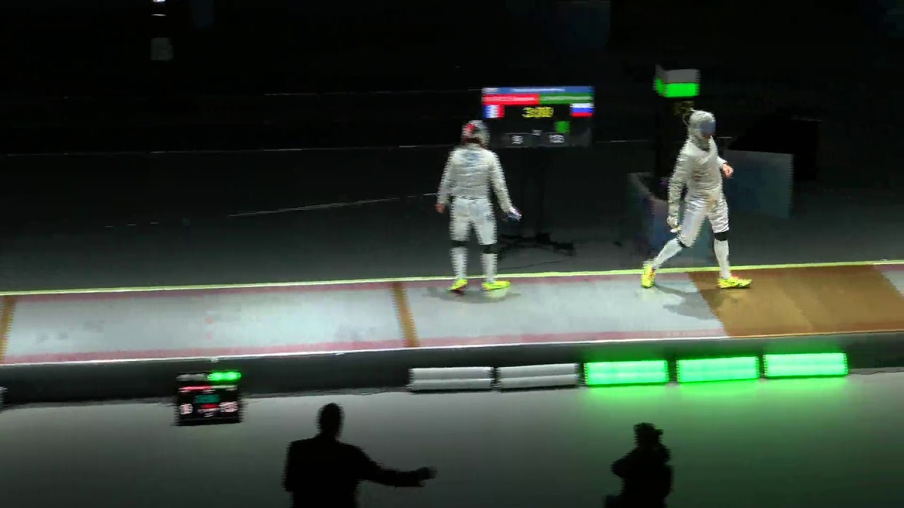 2018 Sochi Juniors Men Sabre Semifinal02 PATRICE FRA vs LOKHANOV RUS