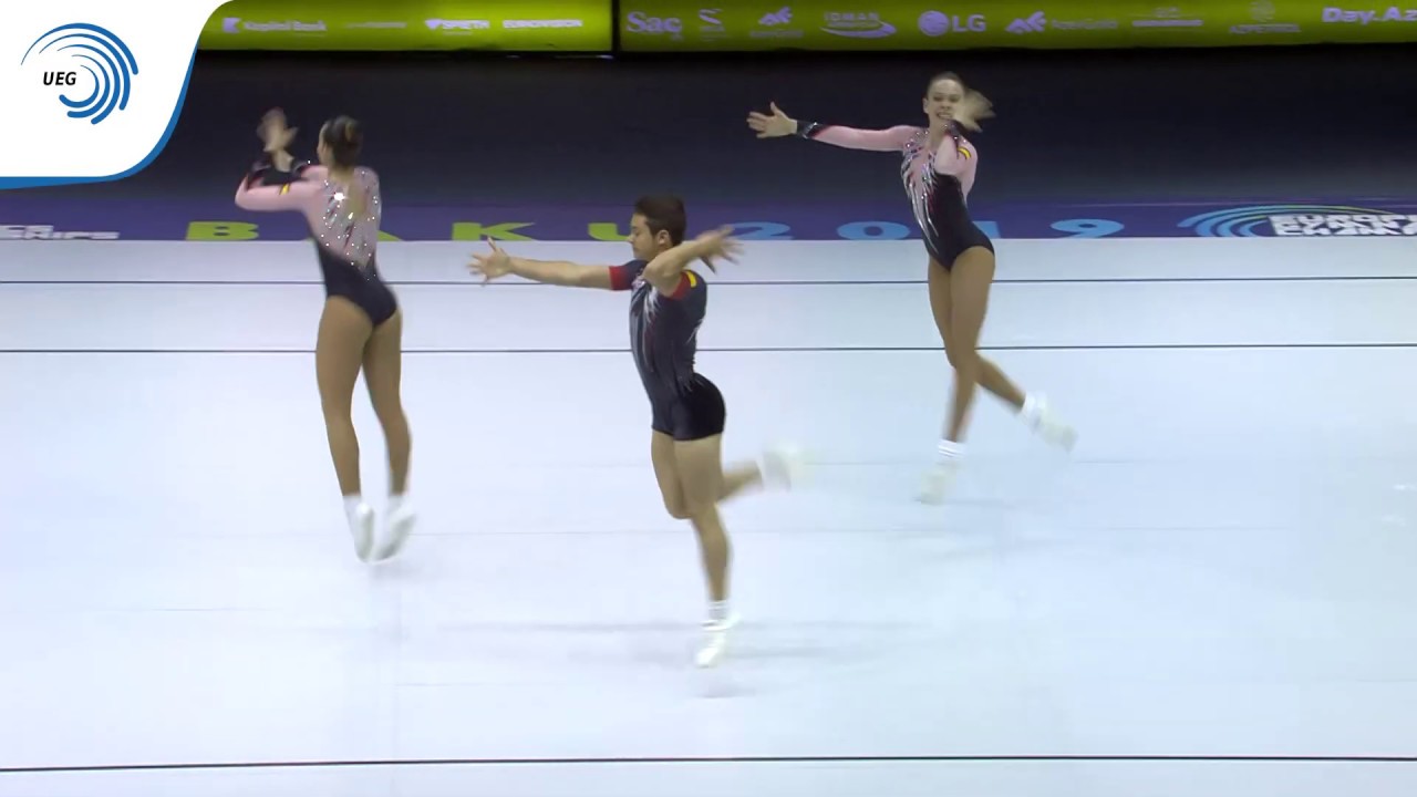 ASENSI ALEMANY, MANE GABARRO  & RAMOS ROSELLO (ESP) - 2019 Junior Aerobics Europea